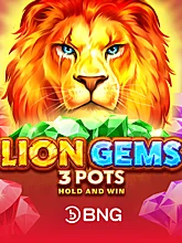 Lion Gems 3 Pots Hold and Win